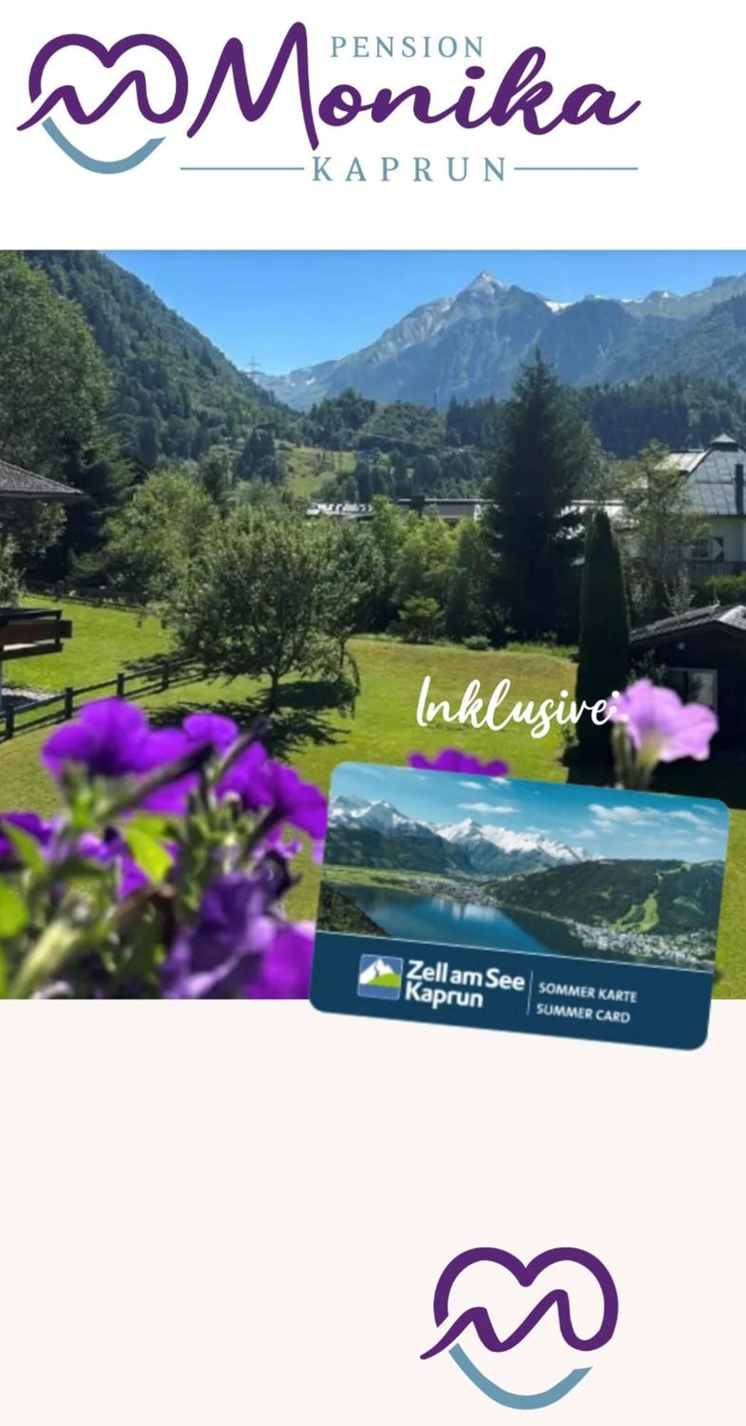 Pension Monika, Your B&B Including Summercard คาพรูน ภายนอก รูปภาพ