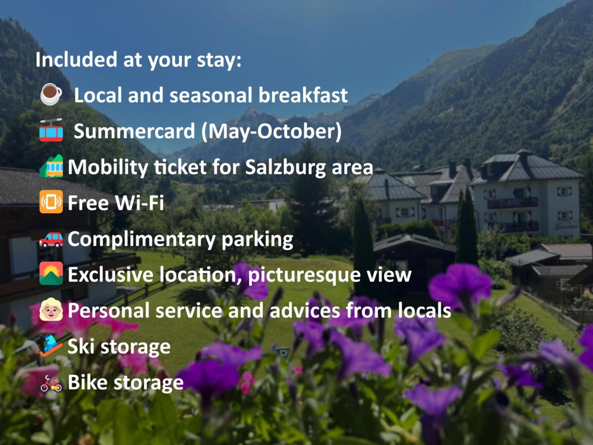 Pension Monika, Your B&B Including Summercard คาพรูน ภายนอก รูปภาพ